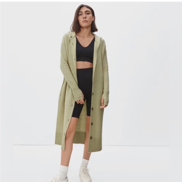 Everlane Sweaters - Women XXS Everlane The Cozy Stretch Long Duster Cardigan Sweater Hooded Jacket